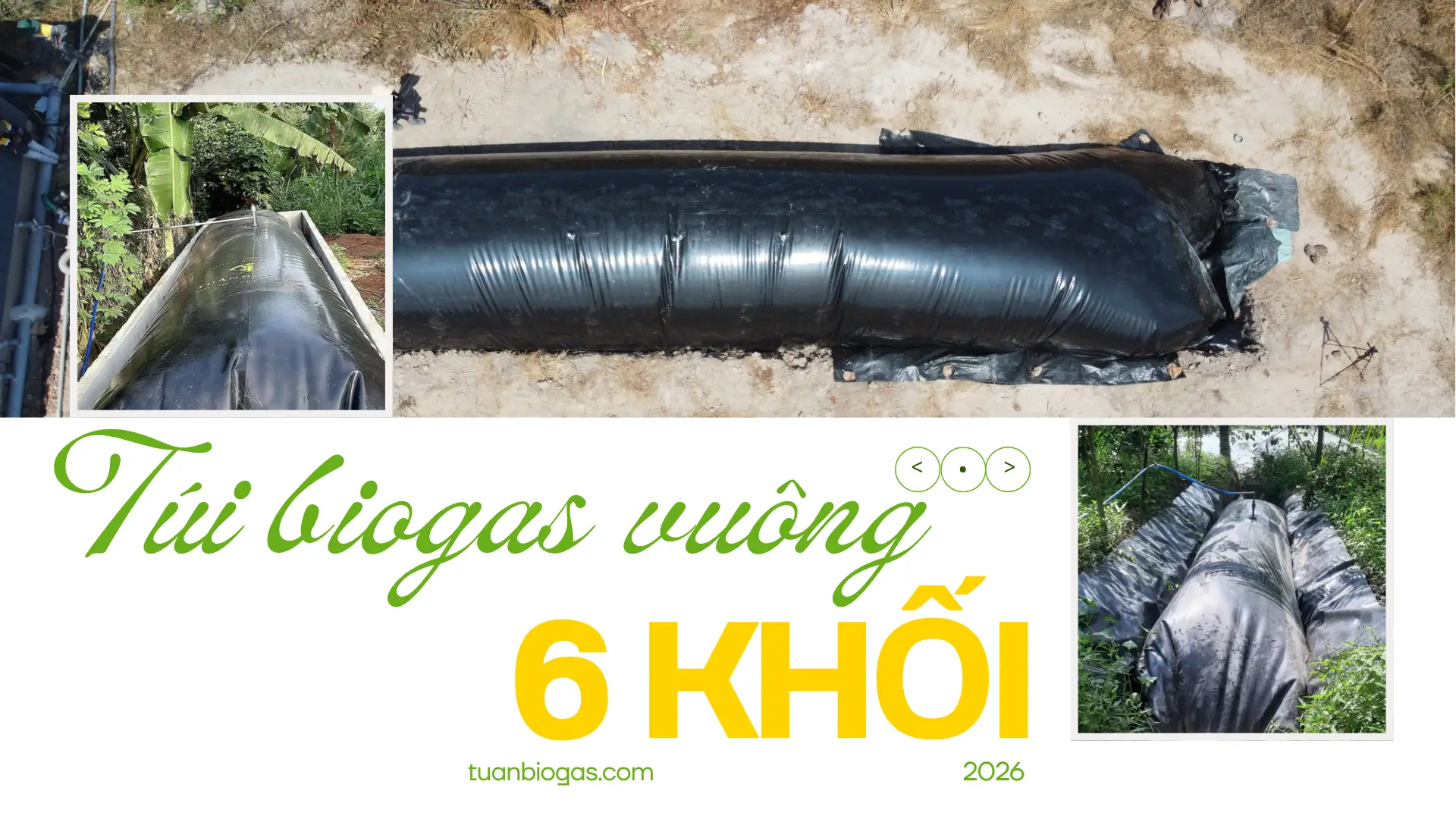 Túi Biogas Vuông 6 Khối Tuấn Biogas: Giải Pháp Xử Lý Chất Thải Chăn Nuôi Nông Hộ Tối Ưu, Sinh Khí Mạnh